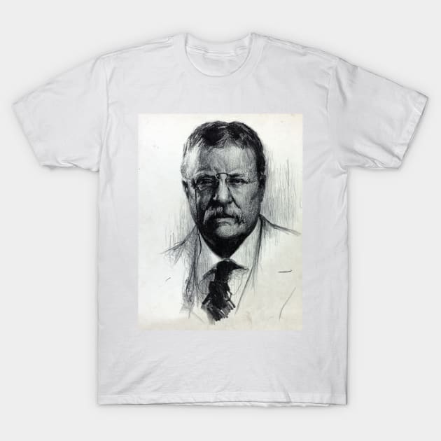 Vintage President Theodore Teddy Roosevelt Portrait T-Shirt by pdpress